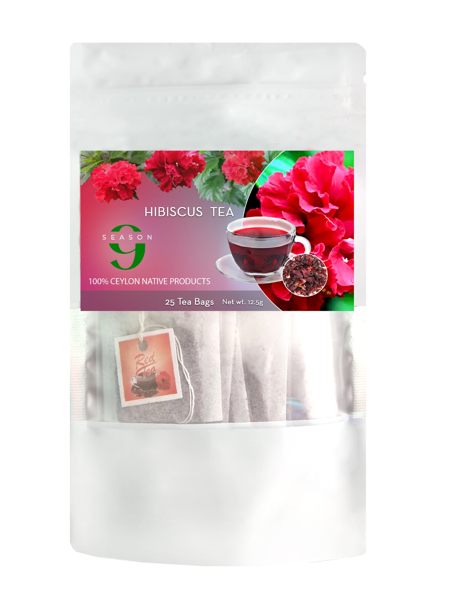 Hibiscus Red Tea - 25 Tea Bags 25g